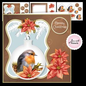 Robin Bauble Christmas Topper Mini Kit