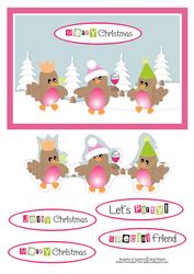 Jolly Robins Christmas Topper