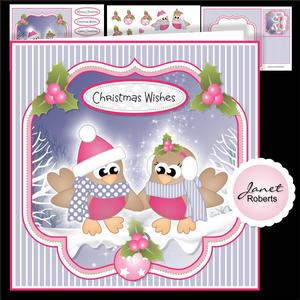 Mr and Mrs Robin Christmas Topper Mini Kit
