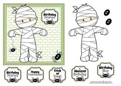 Mummy Josh Birthday/halloween Topper