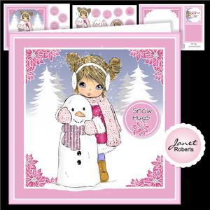 Angelica with Snowman Christmas Topper Mini Kit