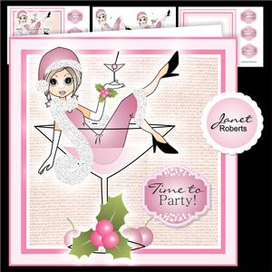 Christmas Cocktail Emma Topper Mini Kit