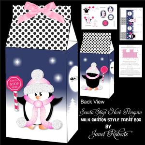 Santa Stop Here Penguin Treat Box