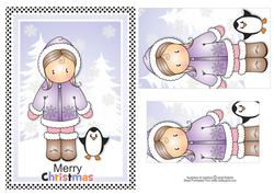 Chloe and Penguin Pyramid Topper