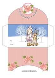 Chloe with Reindeer Christmas Money Wallet