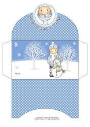 Andy and Snowman Christmas Money Wallet