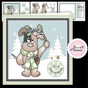 Henry with Mistletoe Card Topper Mini Kit