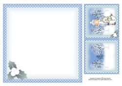 Andy & Snowman Insert & Gift Tag