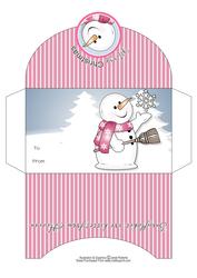 Chilly with Snowflake Christmas Money Wallet