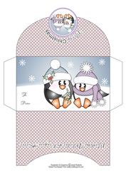 Penguin Kisses Christmas Money Wallet