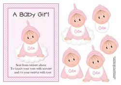A Baby Girl A5 Topper