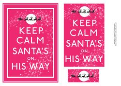 Keep Calm Santa's on His Way
