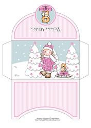 Chloe with Sledge Christmas Money Wallet
