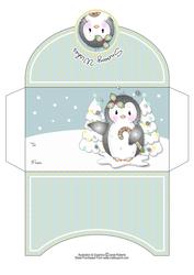 Cute Penguin Christmas Money Wallet
