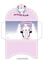 Merry Christmas Penguin Money Wallet