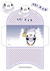 Singing Penguin Christmas Money Wallet