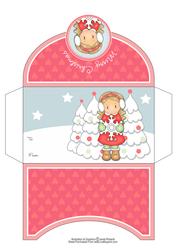 Chloe with Snowflake Christmas Money Wallet