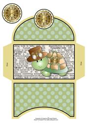 Green Steampunk Turtle Dictionary Money Wallet