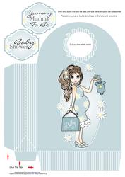 Yummy Mummy Emma Blue Large Gift Bag