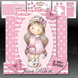 Image of cup599115_2053 - Chloe in Knitted Hat Stepper Card
