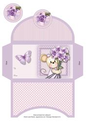 Maisy with Lilac Roses Money Wallet