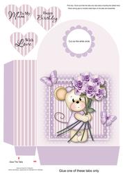 Maisy with Lilac Roses Large Gift Bag