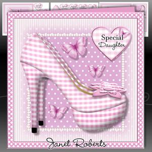 Pink Gingham Shoes Mini Kit