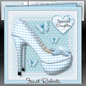Blue Gingham Shoes Mini Kit