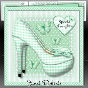 Green Gingham Shoes Mini Kit