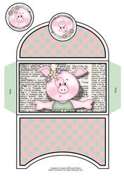 Ballerina Pig Dictionary Money Wallet