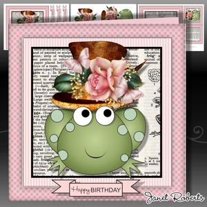 Pink Steampunk Frog Dictionary Mini Kit