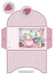 Strawberry Mice Money Wallet