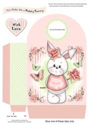 Happy Bunny Large Gift Bag