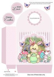 Egg Decorating Pink Large Gift Bag