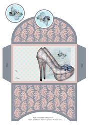 Misty Morning Shoes Money Wallet