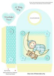 Moon Baby Boy Large Gift Bag