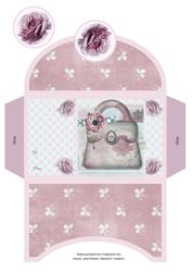 Italian Rose Handbag Money Wallet