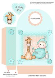 Giraffe Baby Boy Gift Bag