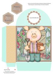Piggin' Gardening Large Gift Bag