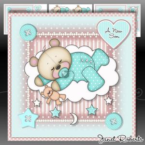 Baby Boy Sleeping Teddy Mini Kit