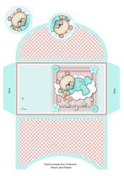 Baby Boy Sleeping Teddy Money Wallet