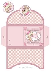 Baby Girl Sleeping Teddy Money Wallet