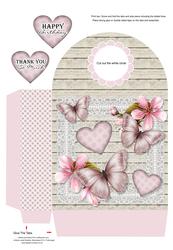 Pink Butterflies Large Gift Bag