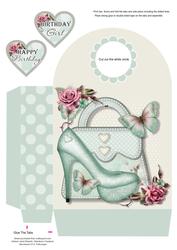 Green Shoes & Handbag Large Gift Bag
