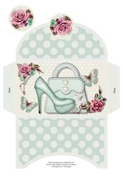 Green Shoes & Handbag Money Wallet