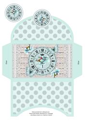 Butterfly Clock Money Wallet