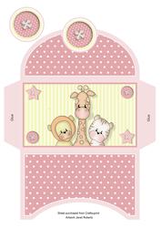 Pink Baby Animals Money Wallet