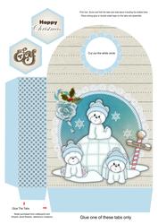 Blue Igloo Bears Large Gift Bag
