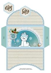 Blue Igloo Bears Money Wallet