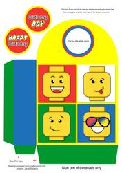 Brick Faces Large Gift Bag